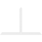 Ekena Millwork Portland Architectural Grade PVC Gable Bracket, 108"W x 72"H x 4"D x 6"F, 16/12 Pitch GBP108X72X0406POR00 - alternate 2